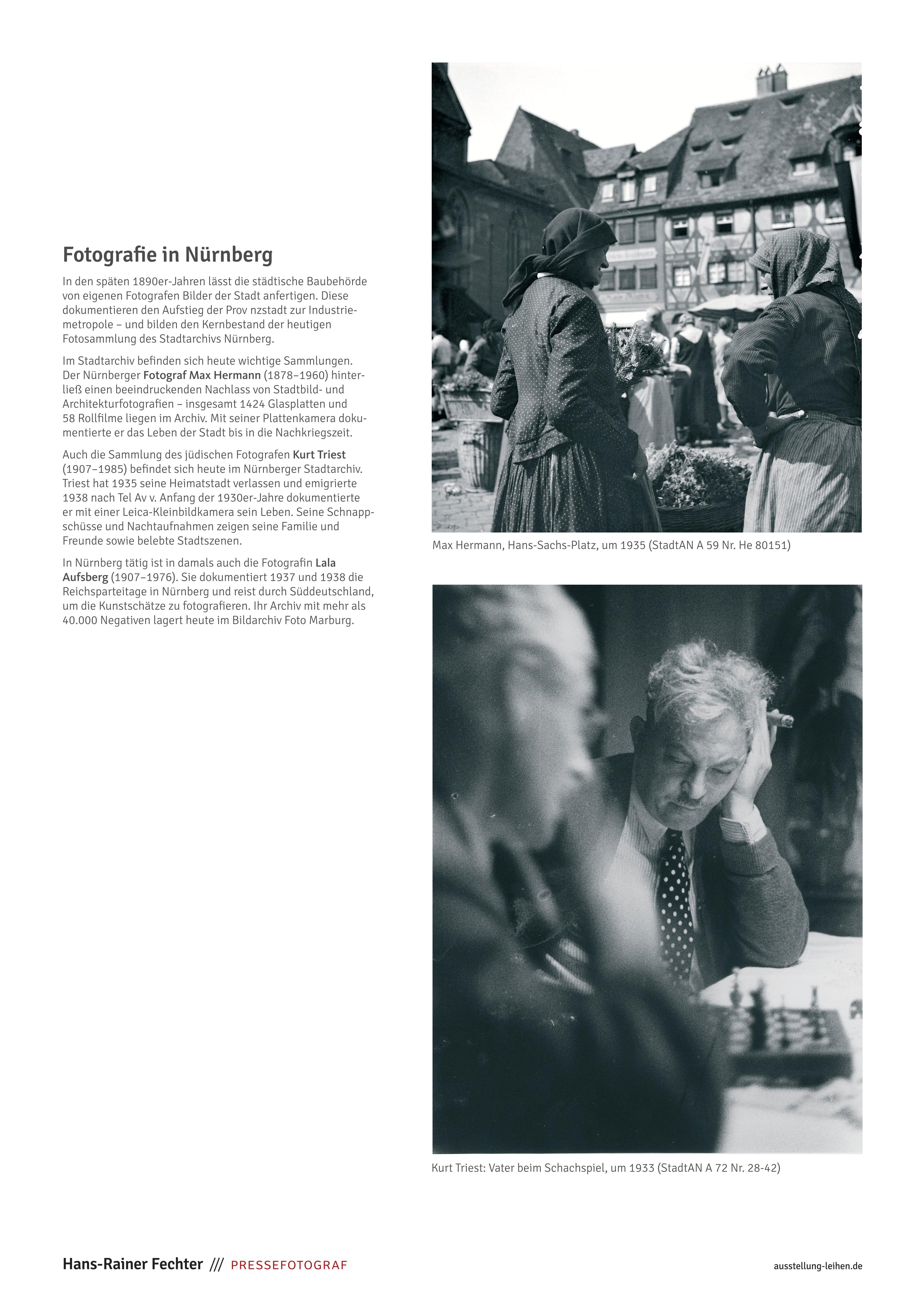 Hans-Rainer Fechter: Pressefotografie in Franken