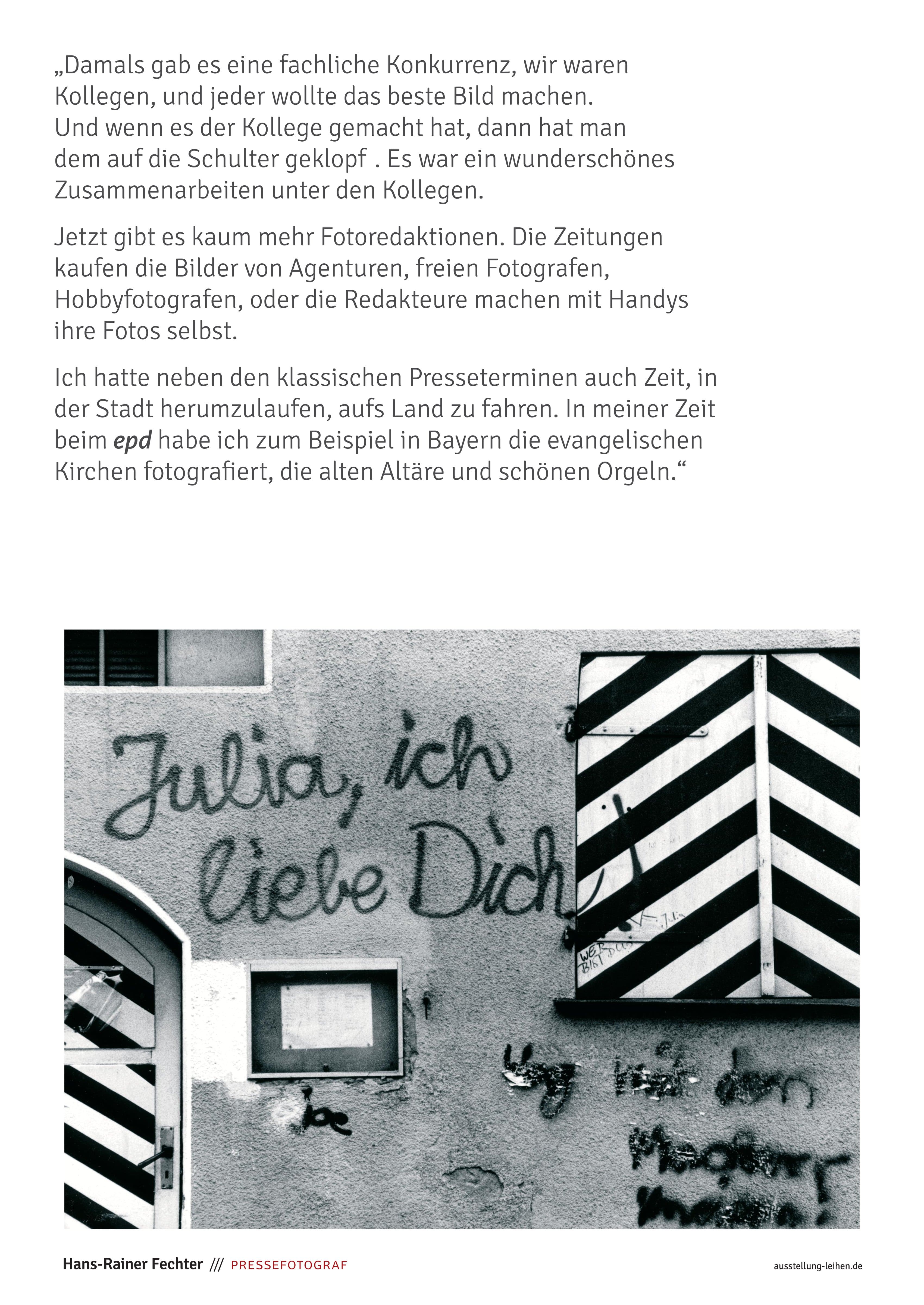 Hans-Rainer Fechter: Pressefotografie in Franken