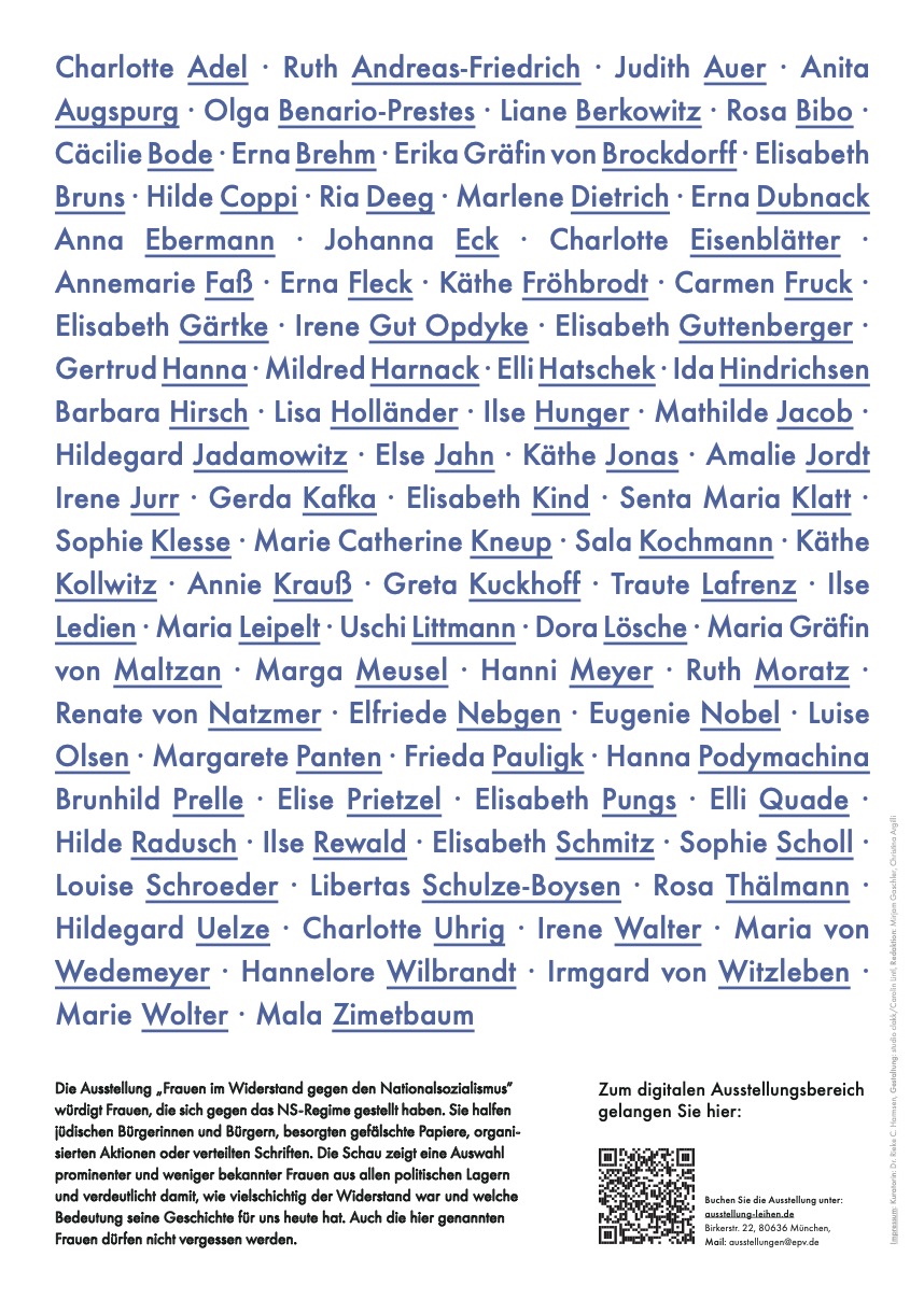 Frauen im Widerstand | Plakat 2