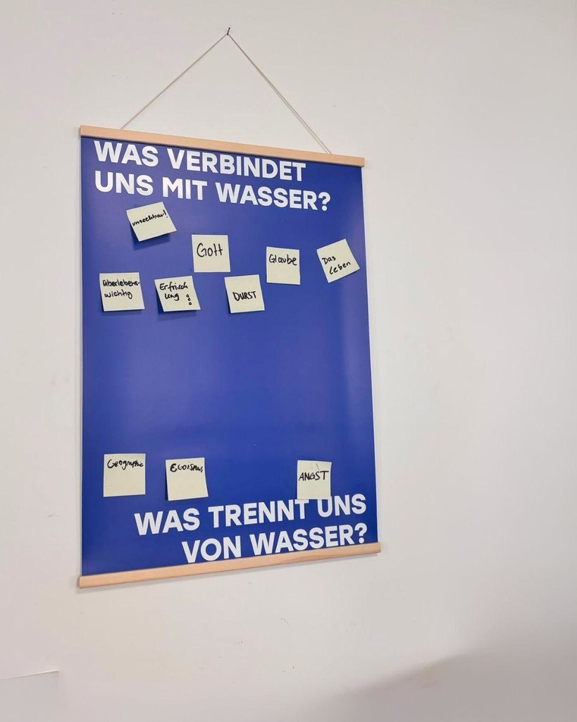 Mitmach-Plakat zur Ausstellung "Wasser - Quelle des Lebens"