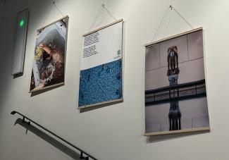 Blick auf die Ausstellung "Wasser - Quelle des Lebens" im Annahof Augsburg