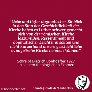 Bonhoeffer Zitat Examen